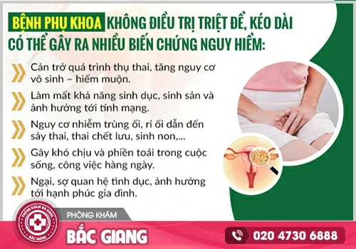 Chữa bệnh phụ khoa cần thực hiện tại cơ sở y tế uy tín với phác đồ khoa học của bác sĩ
