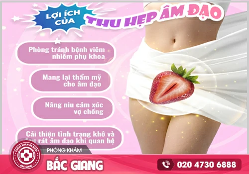 Thu hẹp âm đạo an toàn, hiệu quả cao, không biến chứng