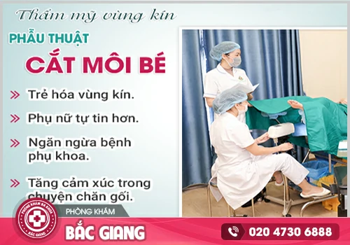 Thu hẹp môi bé - Phương pháp trẻ hoá vùng kín cho chị em