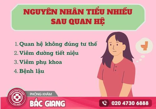 Nguyên nhân đi tiểu nhiều sau khi quan hệ. đi tiểu nhiều sau khi quan hệ